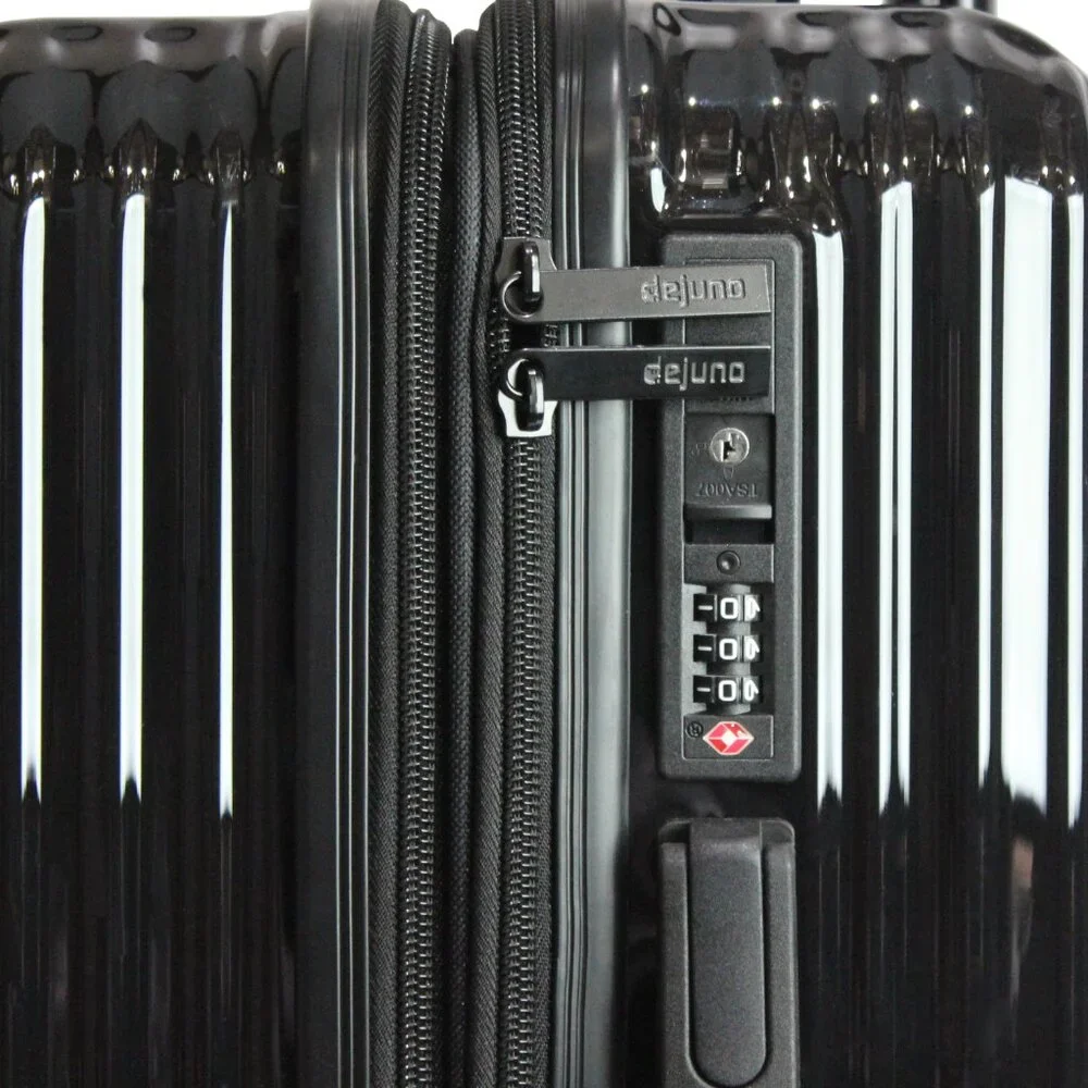 World Traveler Dejuno Tonal 20-Inch Carry-On Polycarbonate Luggage - Onyx - Picture 7 of 8